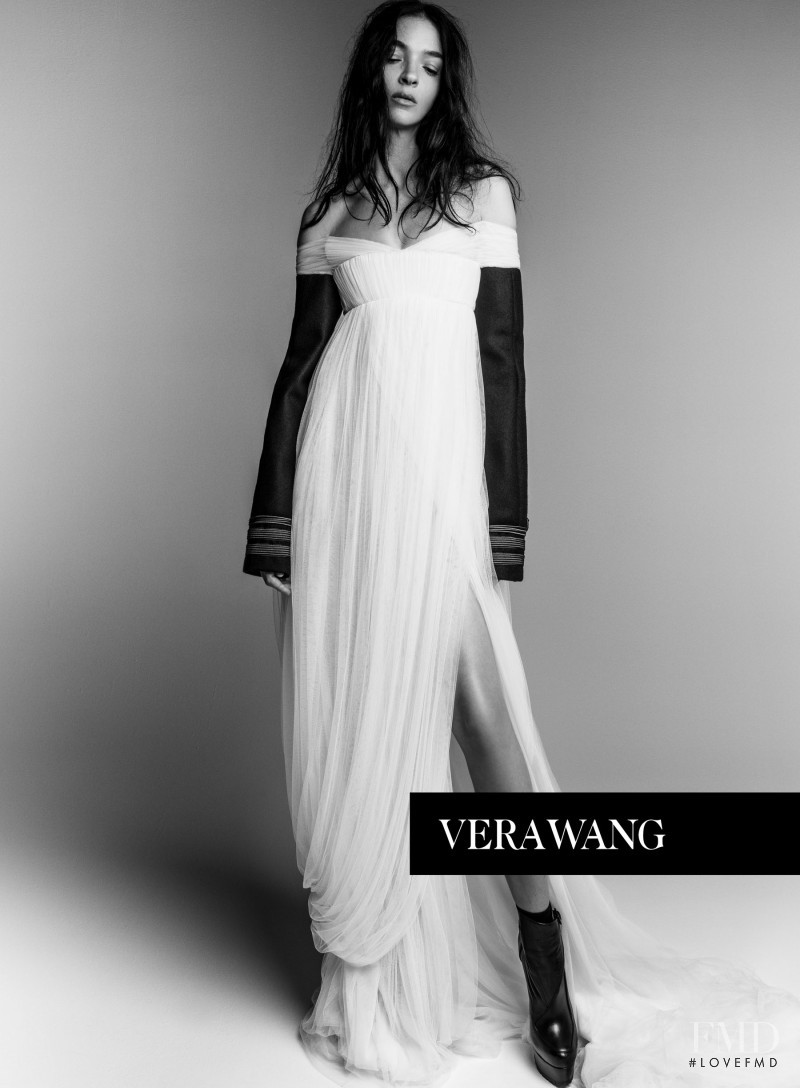 Mariacarla Boscono featured in  the Vera Wang advertisement for Autumn/Winter 2017