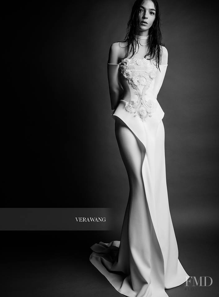 Mariacarla Boscono featured in  the Vera Wang Bridal House advertisement for Autumn/Winter 2017