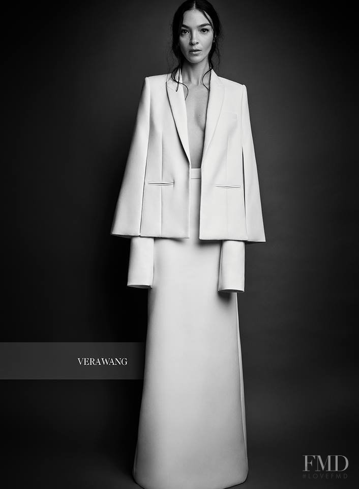 Mariacarla Boscono featured in  the Vera Wang Bridal House advertisement for Autumn/Winter 2017