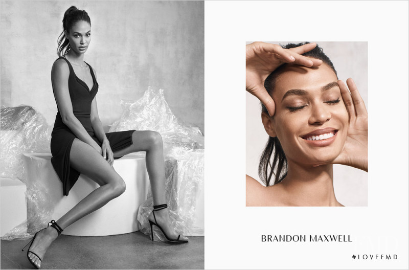 Joan Smalls featured in  the Brandon Maxwell advertisement for Autumn/Winter 2017