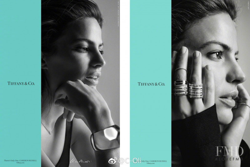 Cameron Russell featured in  the Tiffany & Co. advertisement for Autumn/Winter 2017