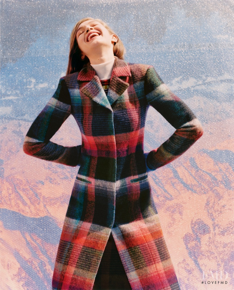 Gigi Hadid featured in  the Missoni advertisement for Autumn/Winter 2017