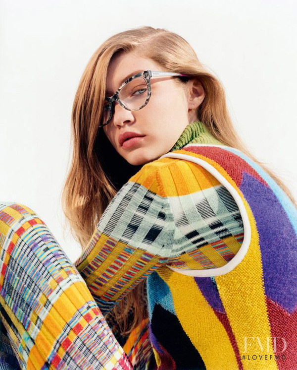 Gigi Hadid featured in  the Missoni advertisement for Autumn/Winter 2017