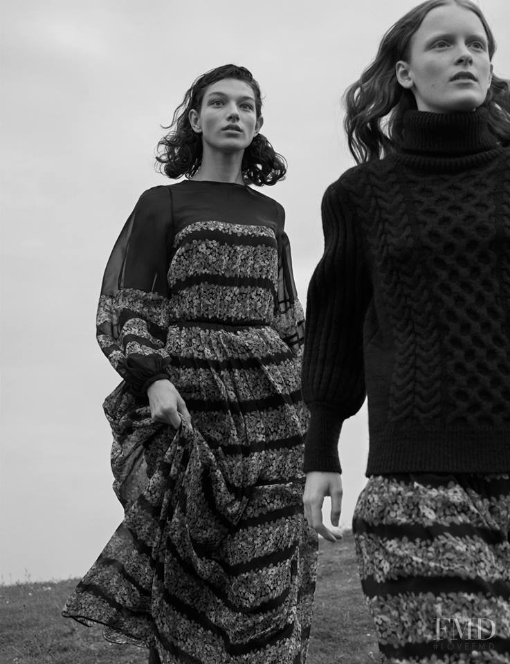 McKenna Hellam featured in  the Massimo Dutti advertisement for Autumn/Winter 2017