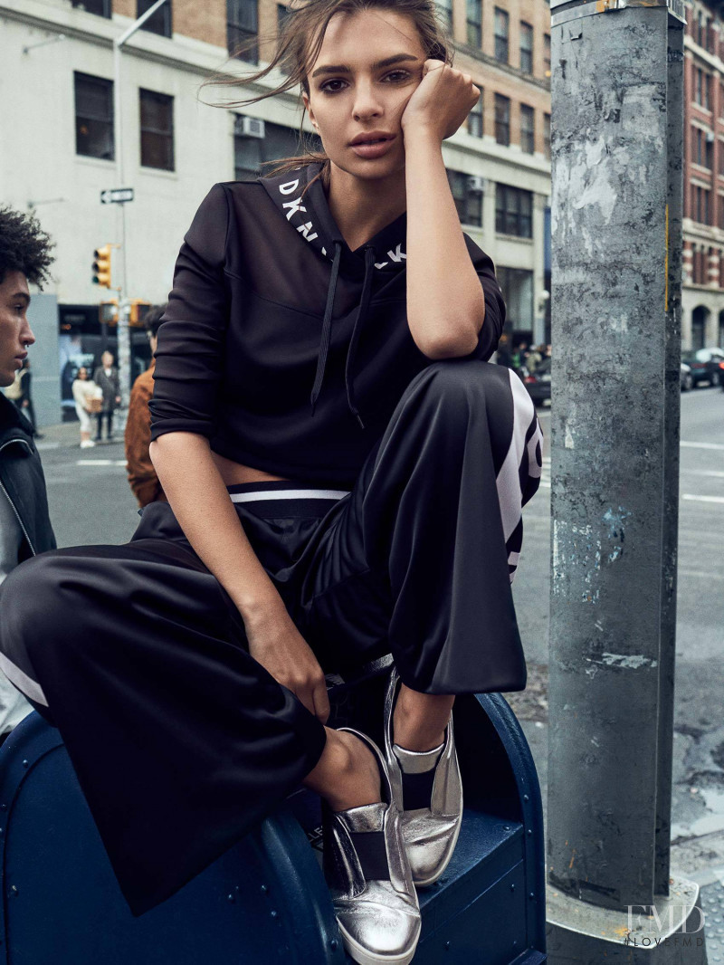 Emily Ratajkowski featured in  the DKNY advertisement for Autumn/Winter 2017