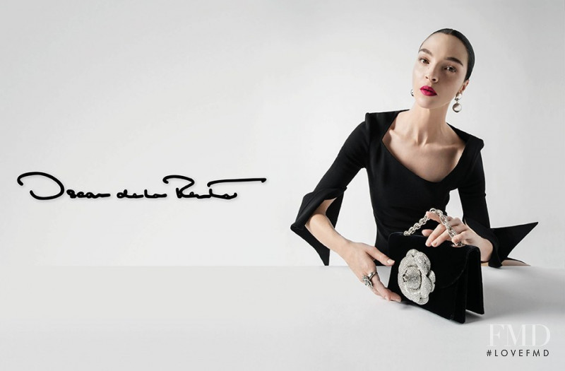 Mariacarla Boscono featured in  the Oscar de la Renta advertisement for Autumn/Winter 2017