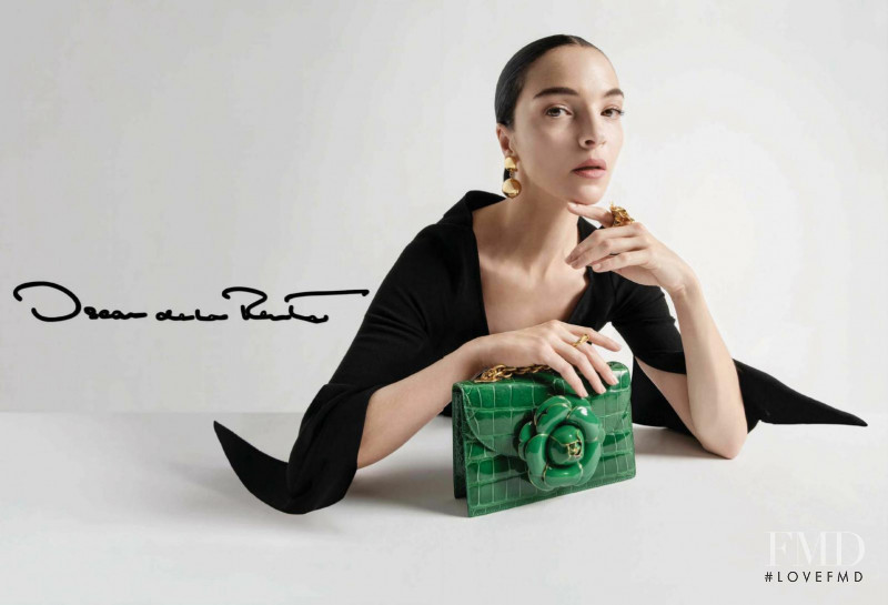 Mariacarla Boscono featured in  the Oscar de la Renta advertisement for Autumn/Winter 2017