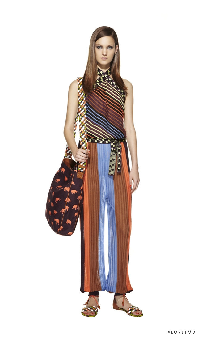 Nadine Ponce featured in  the M Missoni lookbook for Spring/Summer 2012