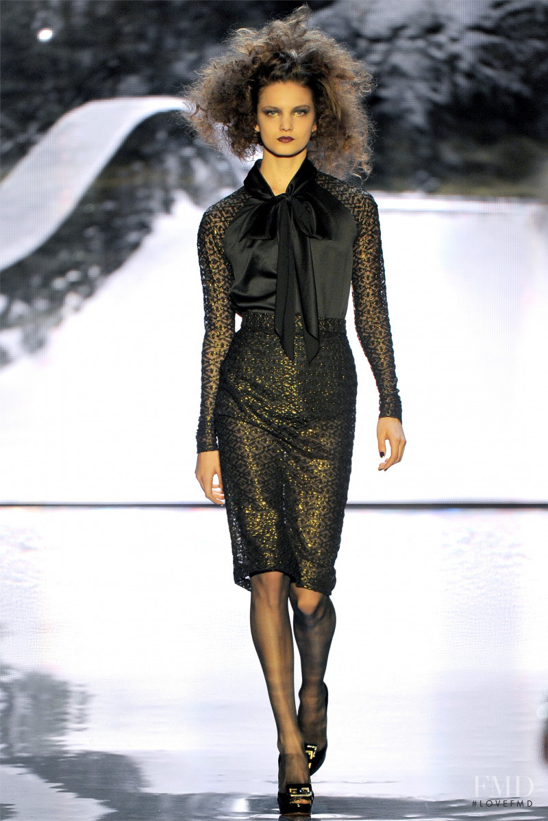 Nadine Ponce featured in  the Badgley Mischka fashion show for Autumn/Winter 2012