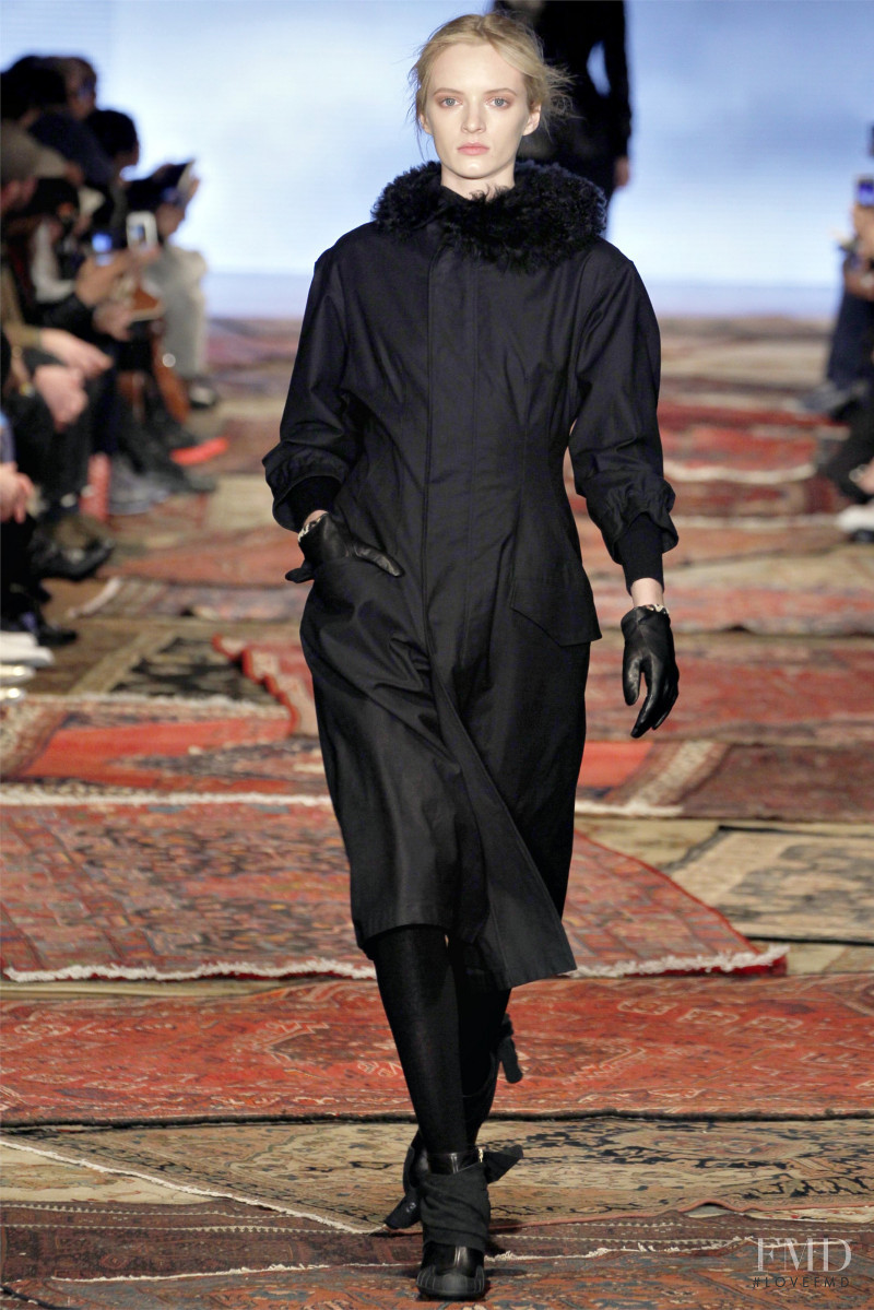 Daria Strokous featured in  the Y-3 fashion show for Autumn/Winter 2012
