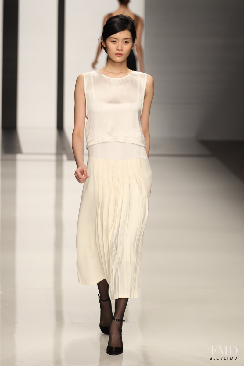 Ming Xi featured in  the DAKS fashion show for Autumn/Winter 2012