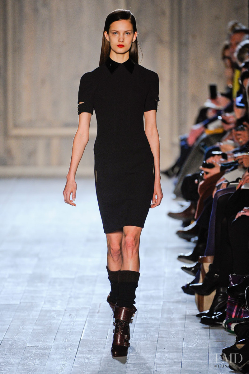 Nadine Ponce featured in  the Victoria Beckham fashion show for Autumn/Winter 2012
