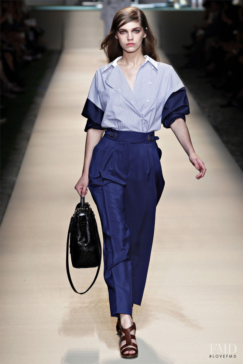 Samantha Gradoville featured in  the Trussardi fashion show for Spring/Summer 2012
