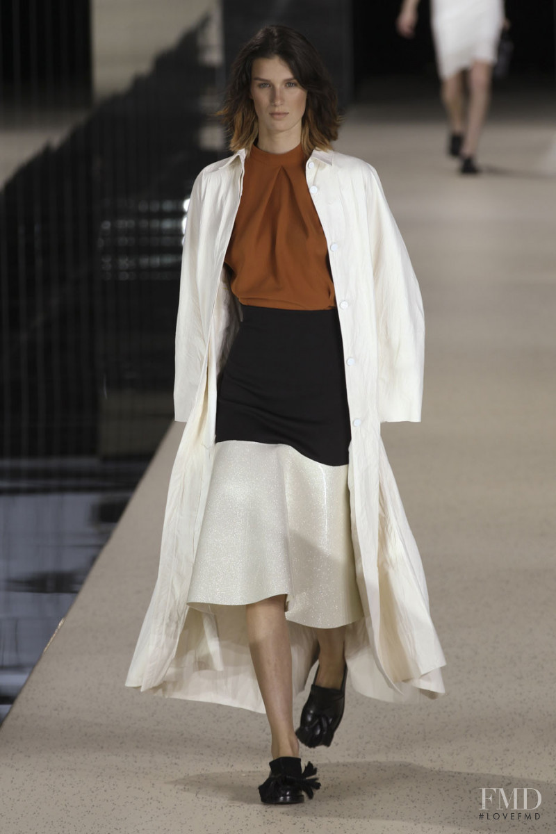 Marte Mei van Haaster featured in  the Acne Studios fashion show for Spring/Summer 2012