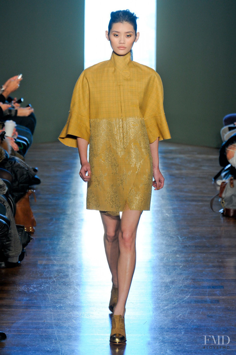 Ming Xi featured in  the Alexandre Herchcovitch fashion show for Autumn/Winter 2012