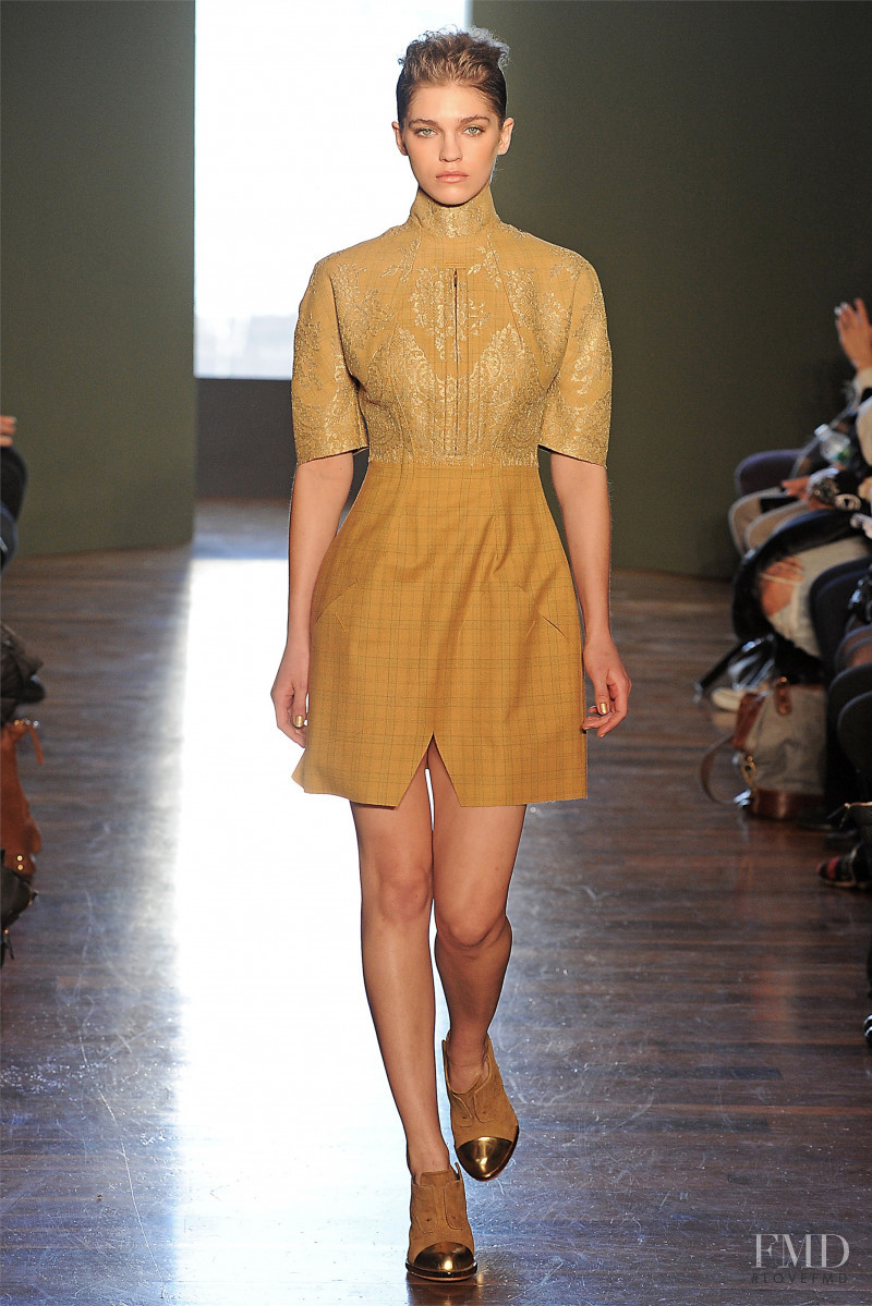 Samantha Gradoville featured in  the Alexandre Herchcovitch fashion show for Autumn/Winter 2012