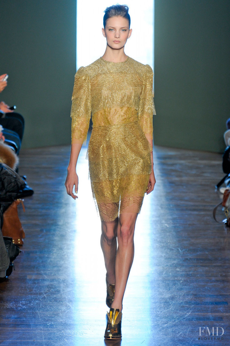 Nadine Ponce featured in  the Alexandre Herchcovitch fashion show for Autumn/Winter 2012