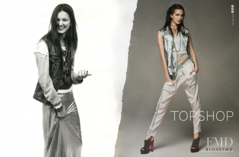 Nadine Ponce featured in  the Topshop advertisement for Spring/Summer 2012