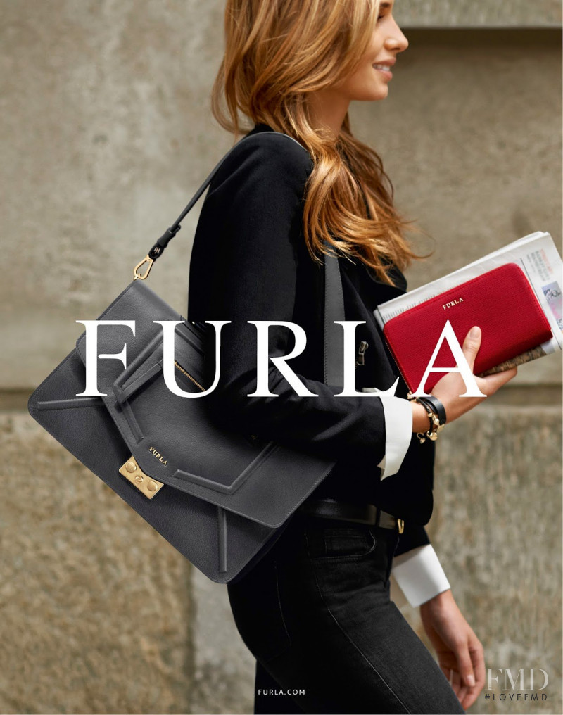 Katsia Domankova featured in  the Furla advertisement for Autumn/Winter 2014