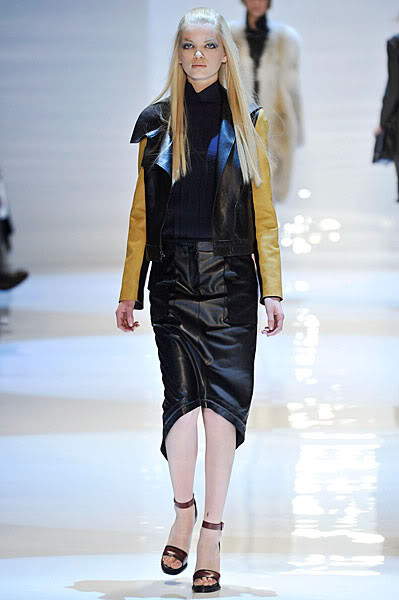 Daphne Groeneveld featured in  the Derek Lam fashion show for Autumn/Winter 2011