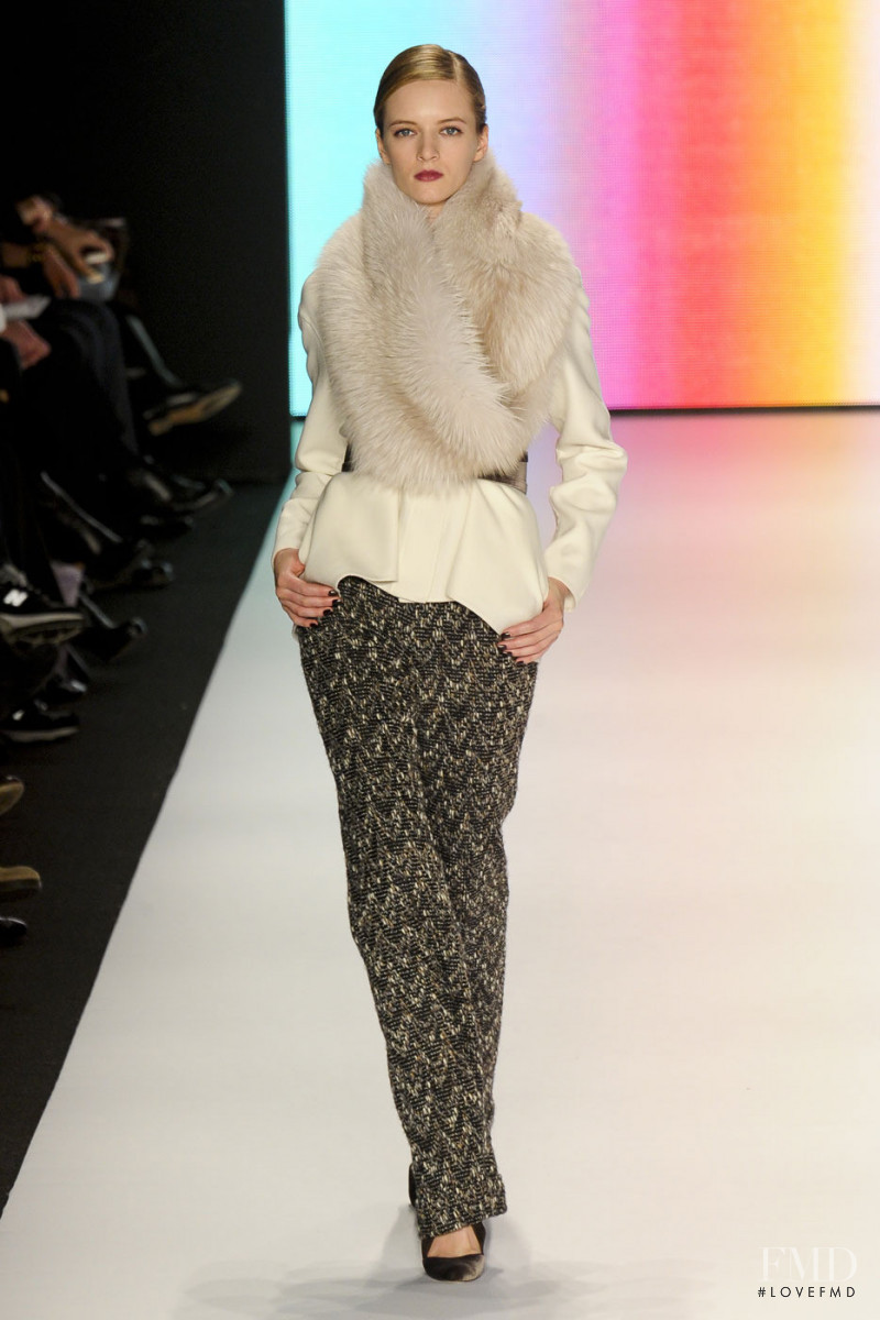 Daria Strokous featured in  the Carolina Herrera fashion show for Autumn/Winter 2011