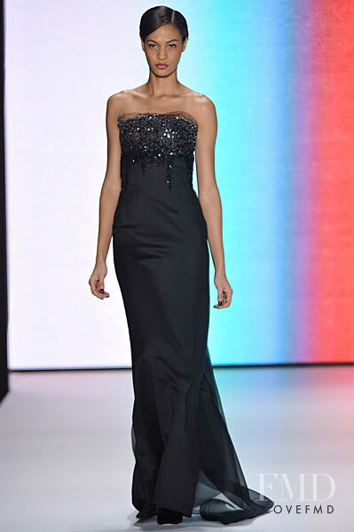 Joan Smalls featured in  the Carolina Herrera fashion show for Autumn/Winter 2011