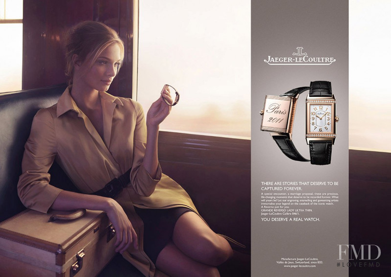 Katsia Domankova featured in  the Jaeger-LeCoultre advertisement for Autumn/Winter 2011