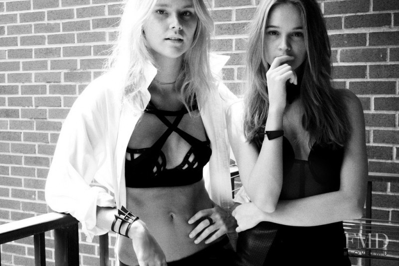 Rosie Tupper featured in  the Chromat advertisement for Autumn/Winter 2015