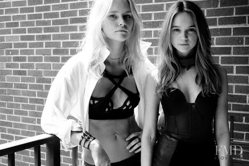 Rosie Tupper featured in  the Chromat advertisement for Autumn/Winter 2015