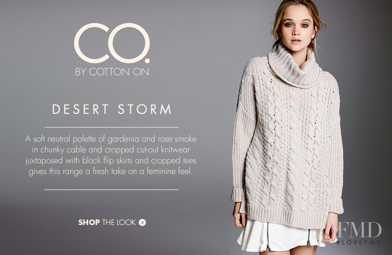 Rosie Tupper featured in  the Cotton On advertisement for Autumn/Winter 2014