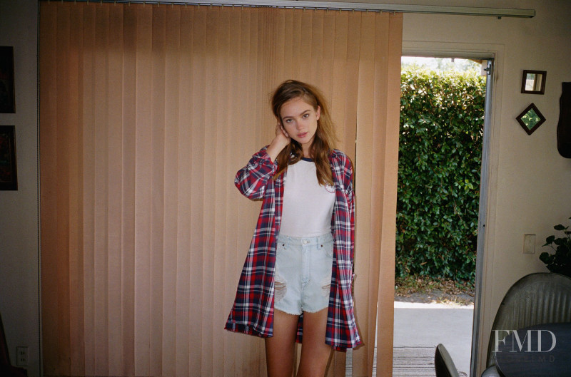 Rosie Tupper featured in  the Pull & Bear Pacific Girls lookbook for Autumn/Winter 2015