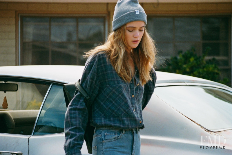 Rosie Tupper featured in  the Pull & Bear Pacific Girls lookbook for Autumn/Winter 2015