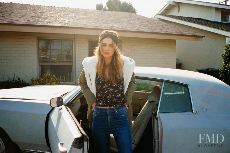 Rosie Tupper featured in  the Pull & Bear Pacific Girls lookbook for Autumn/Winter 2015