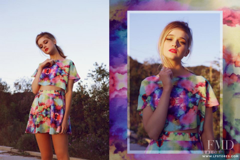 Rosie Tupper featured in  the LF Stores Somewhere Out There lookbook for Spring/Summer 2013