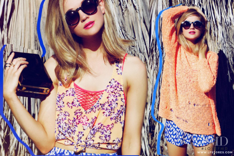 Rosie Tupper featured in  the LF Stores Somewhere Out There lookbook for Spring/Summer 2013