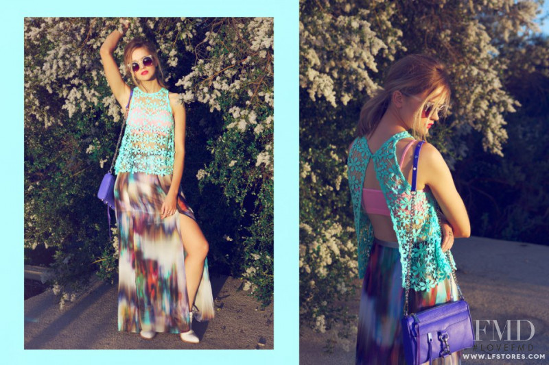 Rosie Tupper featured in  the LF Stores Somewhere Out There lookbook for Spring/Summer 2013