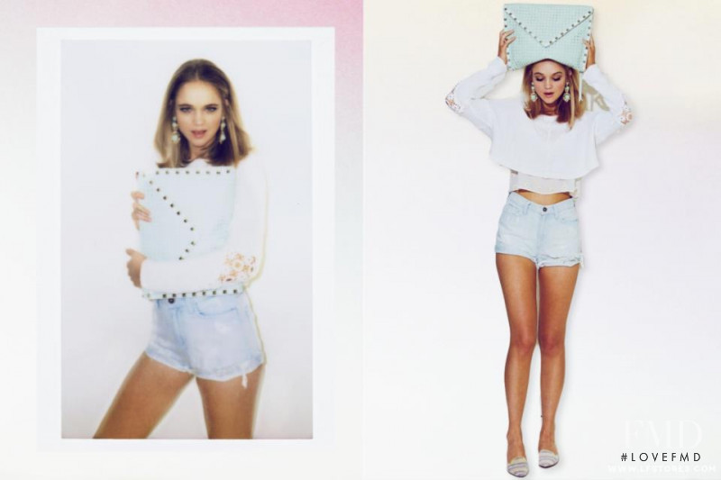 Rosie Tupper featured in  the LF Stores Somewhere Out There lookbook for Spring/Summer 2013