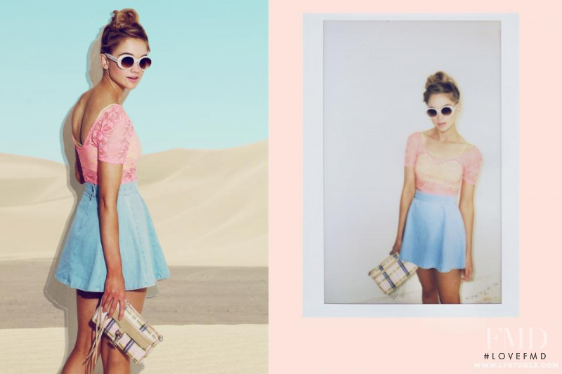 Rosie Tupper featured in  the LF Stores Somewhere Out There lookbook for Spring/Summer 2013