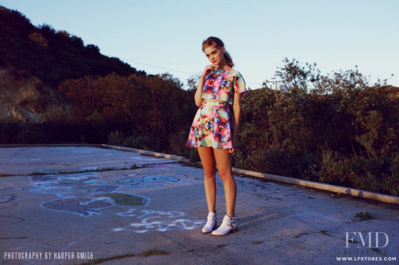 Rosie Tupper featured in  the LF Stores Somewhere Out There lookbook for Spring/Summer 2013