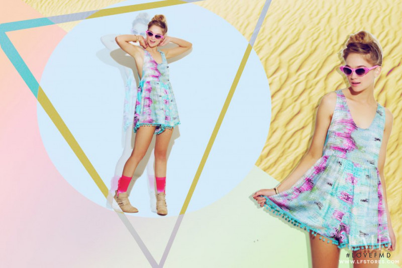 Rosie Tupper featured in  the LF Stores Somewhere Out There lookbook for Spring/Summer 2013