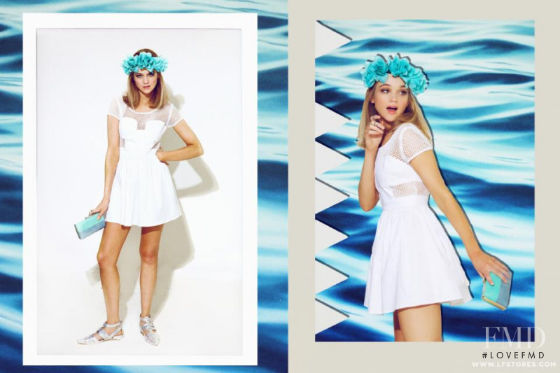 Rosie Tupper featured in  the LF Stores Somewhere Out There lookbook for Spring/Summer 2013