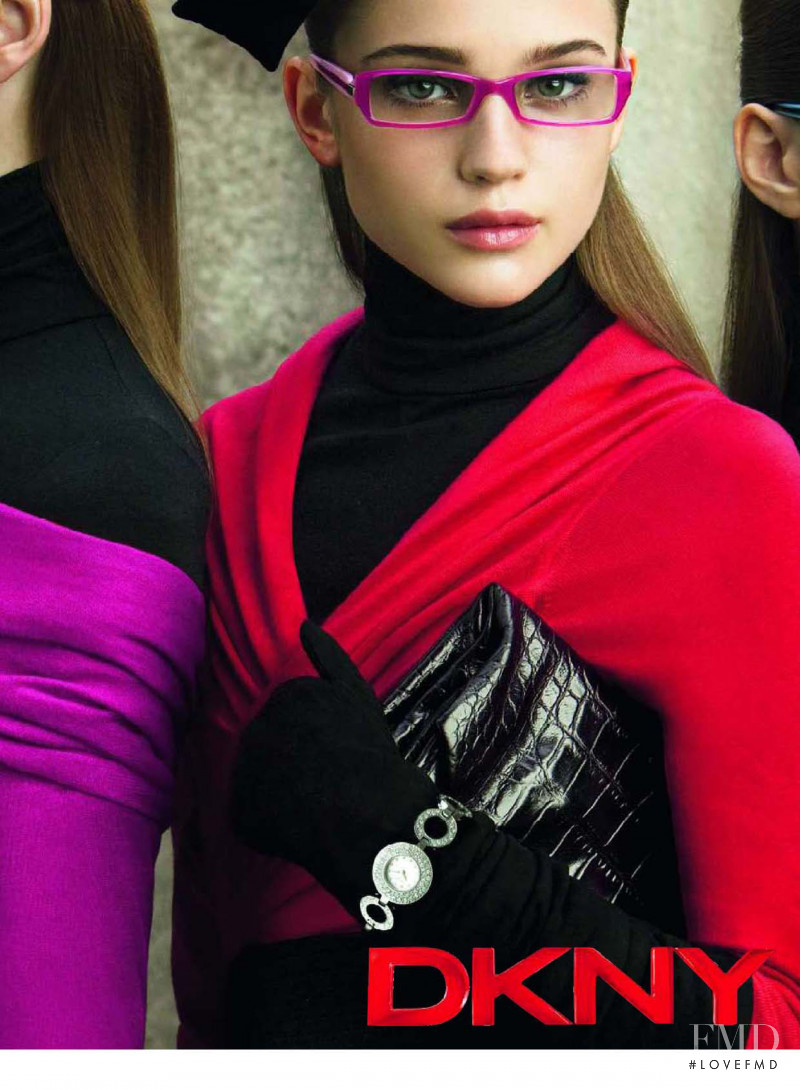 Rosie Tupper featured in  the DKNY advertisement for Autumn/Winter 2009