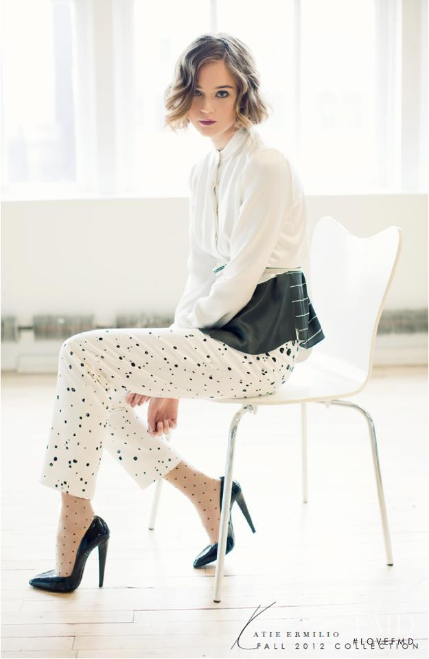 Rosie Tupper featured in  the Katie Ermilio lookbook for Autumn/Winter 2012