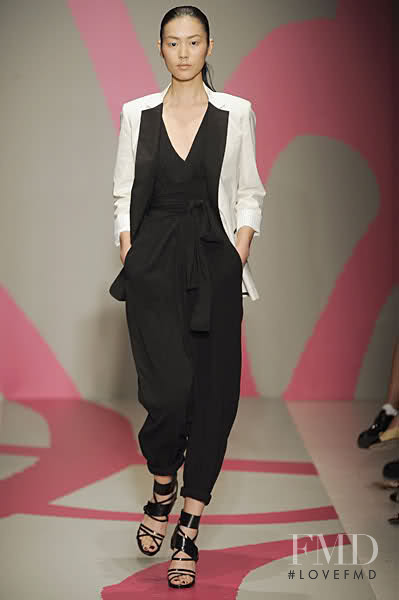 Liu Wen featured in  the DKNY fashion show for Spring/Summer 2010