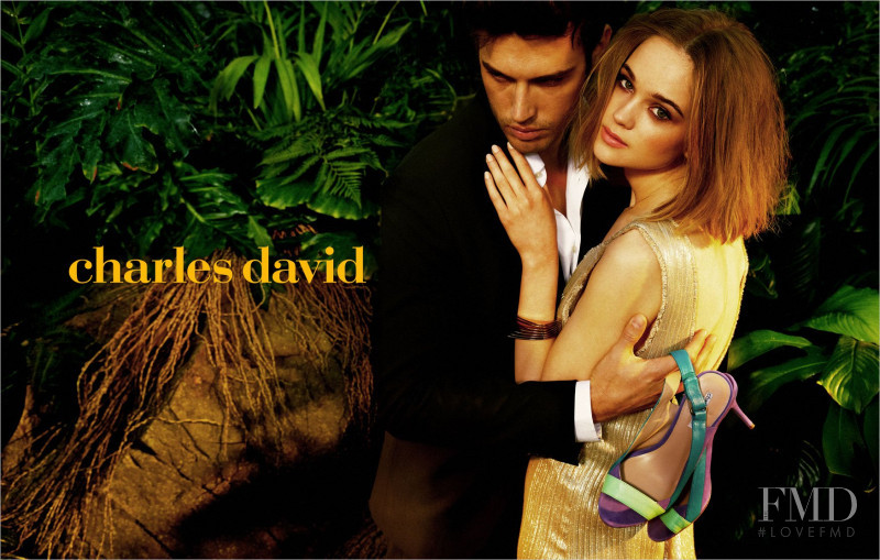 Rosie Tupper featured in  the Charles David advertisement for Spring/Summer 2012