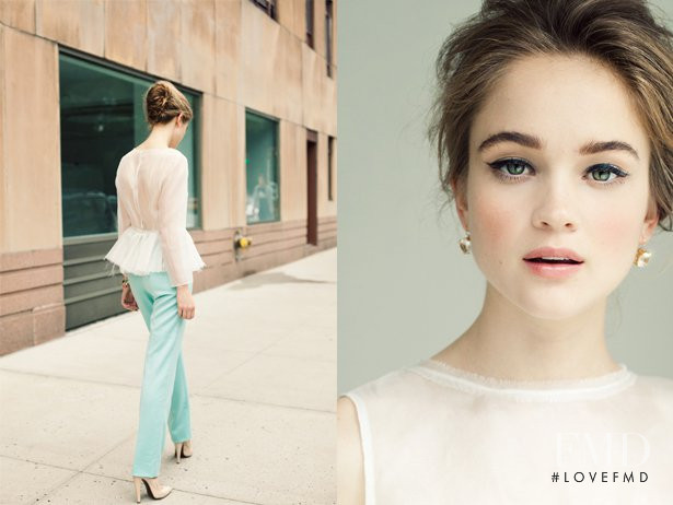 Rosie Tupper featured in  the Katie Ermilio lookbook for Spring/Summer 2012