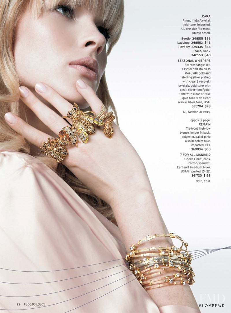 Anne Vyalitsyna featured in  the Nordstrom catalogue for Pre-Fall 2011
