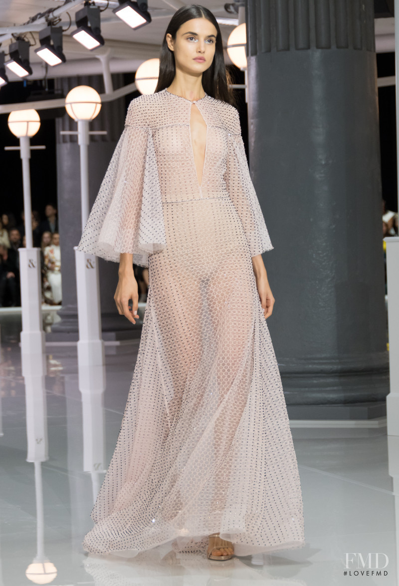 Blanca Padilla featured in  the Ralph & Russo fashion show for Spring/Summer 2018