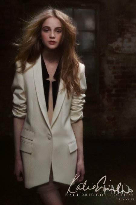 Rosie Tupper featured in  the Katie Ermilio lookbook for Autumn/Winter 2010