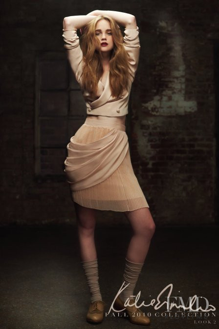 Rosie Tupper featured in  the Katie Ermilio lookbook for Autumn/Winter 2010